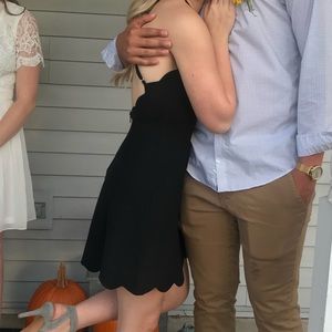 Black Scalloped Dress!